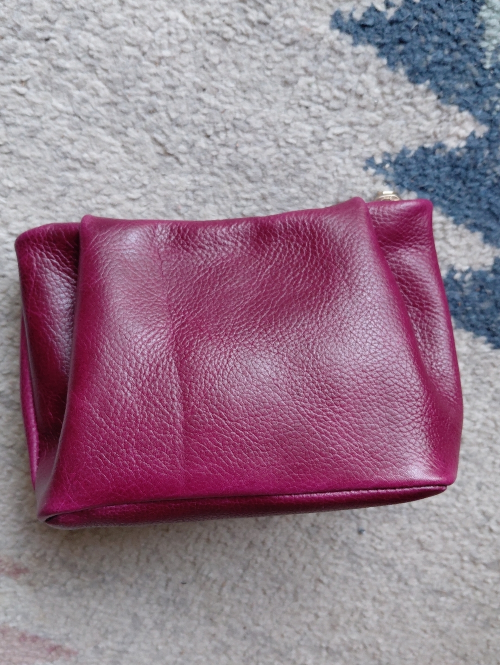 Portland Leather Orchid Cosmetic Pouch - No Longer On Website - Picture 2 of 4